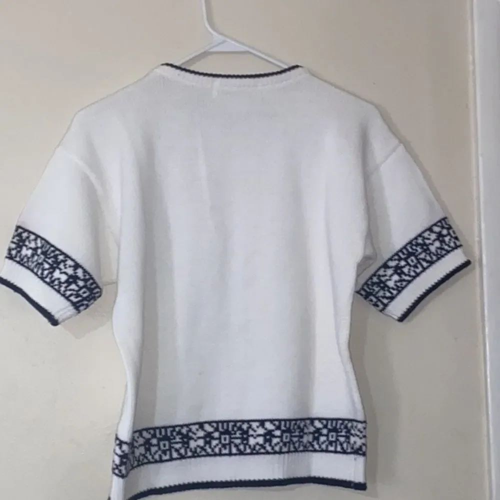 Cambridge Spirit 💯 Cotton Knit Women Top Size M - Picture 8 of 9